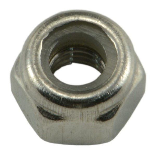 Midwest Fastener Nylon Insert Lock Nut, M3-0.50, A2 Stainless Steel, Not Graded, 100 PK 55126
